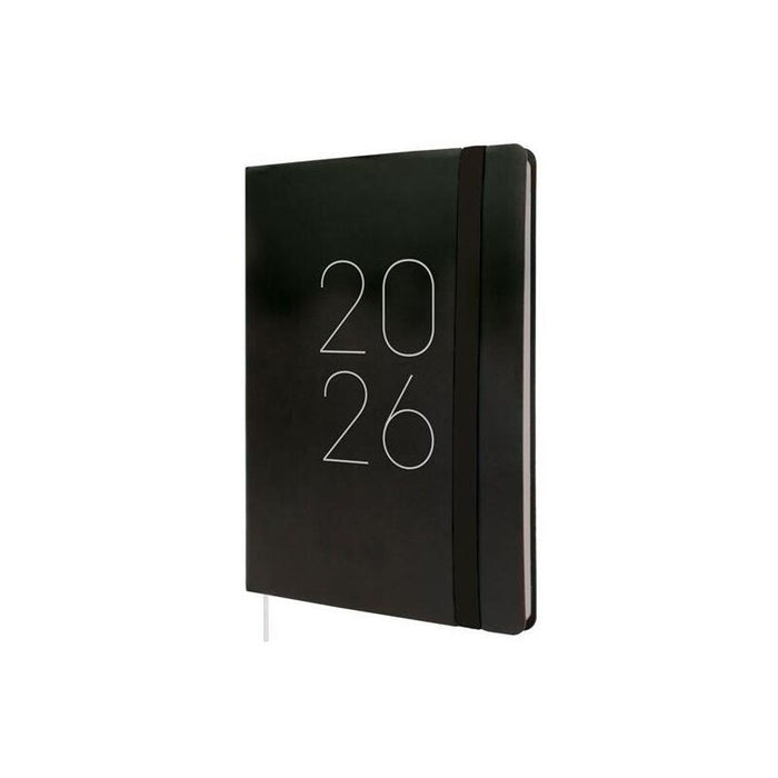 Finocam Agenda Flexi Lisa Fa5-148x210mm Svv Tapa Blanda Negro 2026