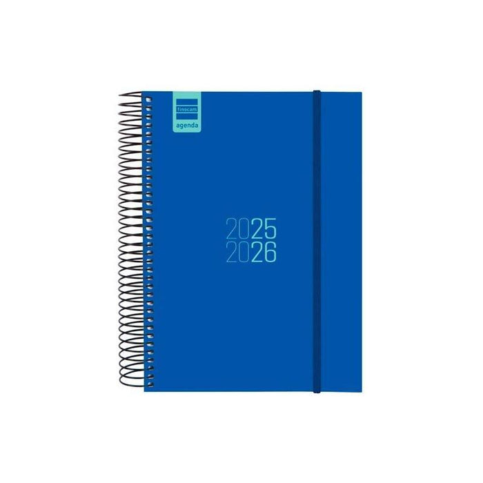 Finocam Agenda Para Estudiantes Espiral E10 - 155x212mm 1dp Azul 2025-2026