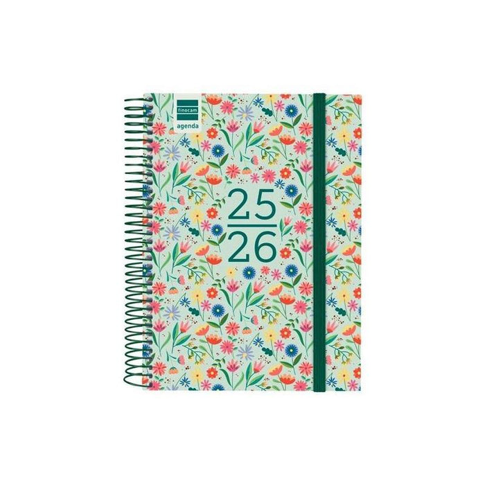 Finocam Agenda Secundaria Para Estudiantes Espiral 4º 1dp Fiori 2025-2026