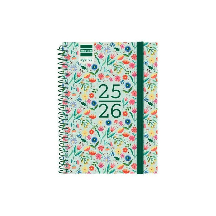 Finocam Agenda Secundaria Para Estudiantes Espiral 8º Svh Fiori 2025-2026