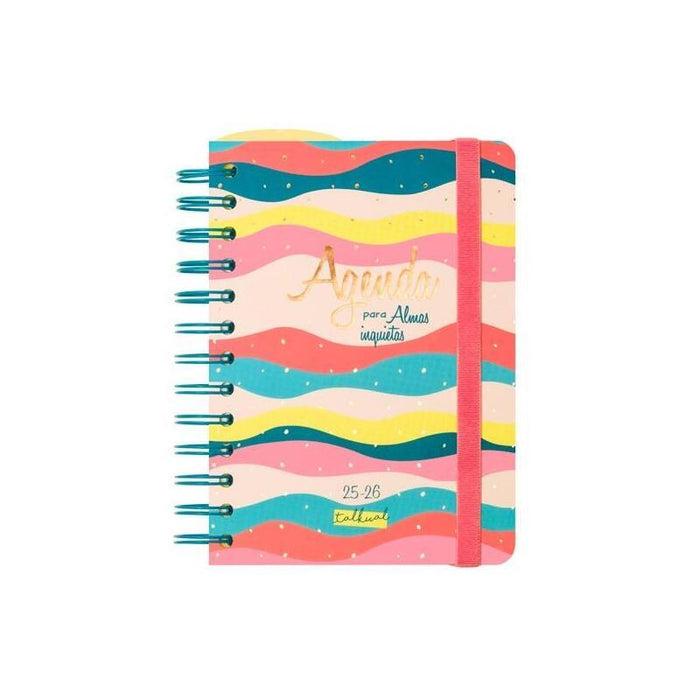 Finocam Agenda Talkual Espiral Doble 8º 1dp Tapa Dura "Almas" 2025-2026