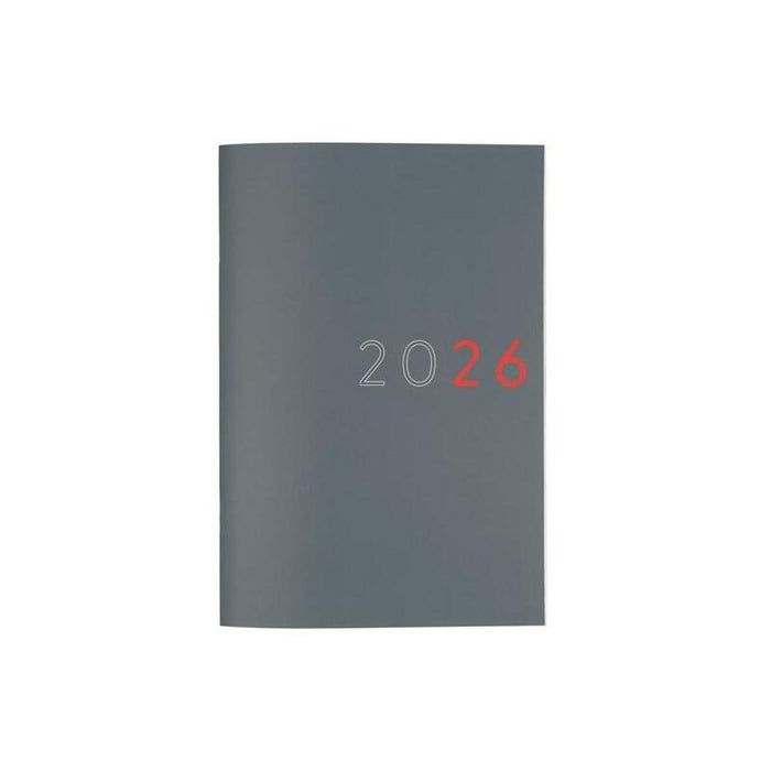 Finocam Planificador Agenda Y11-165x240mm Mes Vista Gris 2026 Internacional