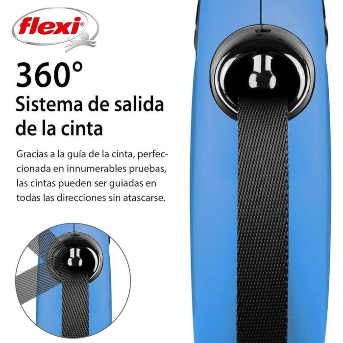 Flexi New Classic L Cinta Azul -8m -Hasta 50kg