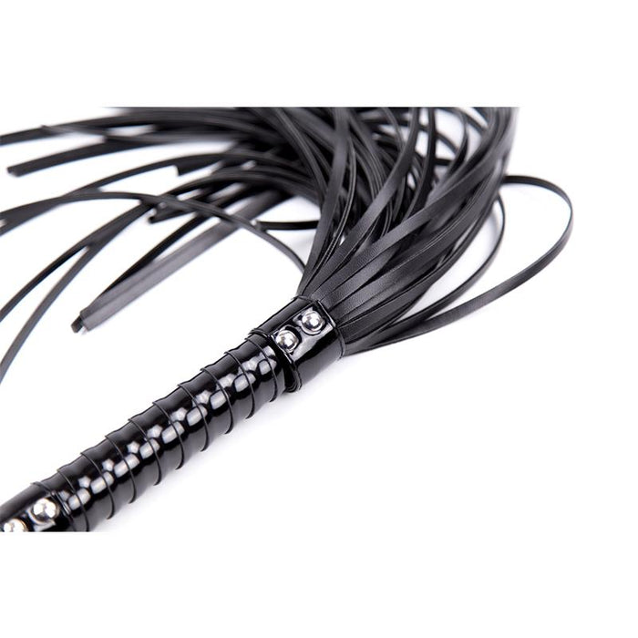 Flogger Con Mango Brillante 44 Cm Negro