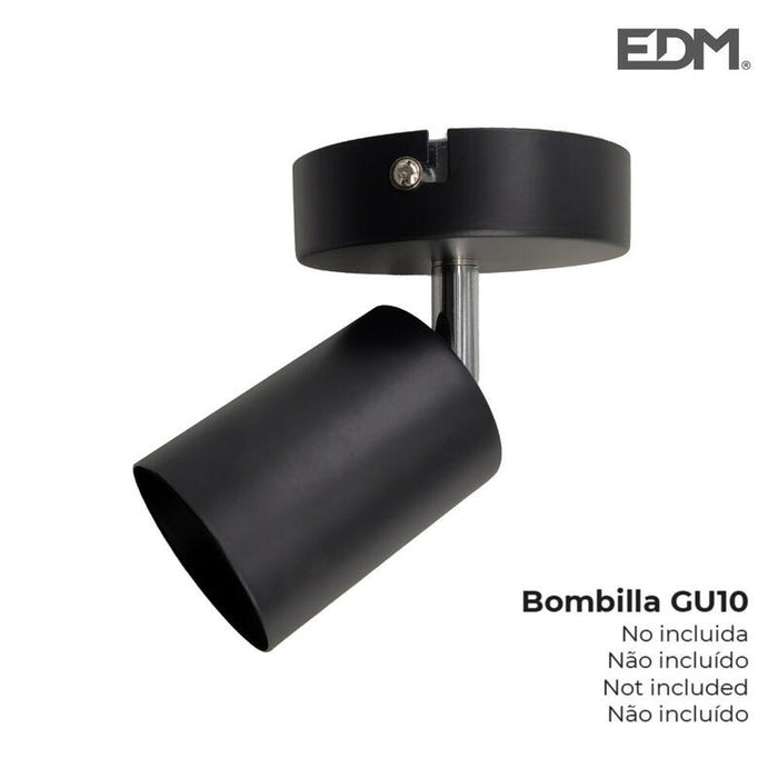 Foco Negro 1 Elemento Gu10 Edm