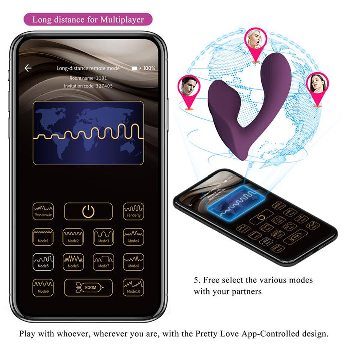 Pretty Love - Franz Masajeador & Vibrador App Gratutita Morado