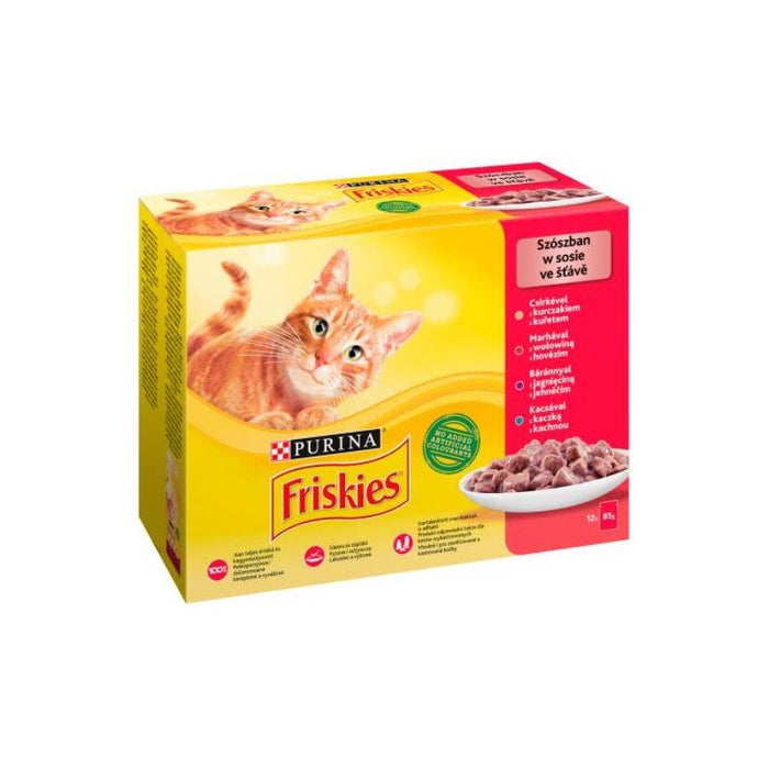 Friskies Mix Meat - Comida Húmeda Para Gatos - 12 X 85 G