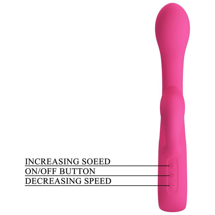 Pretty Love - Fritz Vibrador Rabbit 12 Vibraciones Rosa