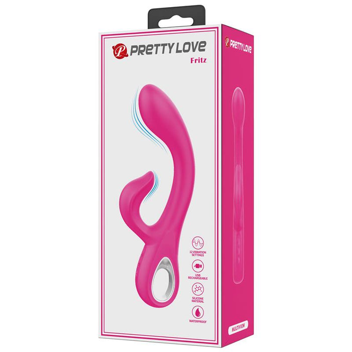 Pretty Love - Fritz Vibrador Rabbit 12 Vibraciones Rosa