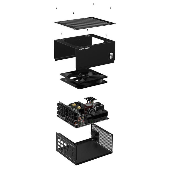 Fuente Alimentacion Lc-Power Lc1000p V3.0 Platinum Pcie 5.0 Modular 1000w 80+ Pl Retail