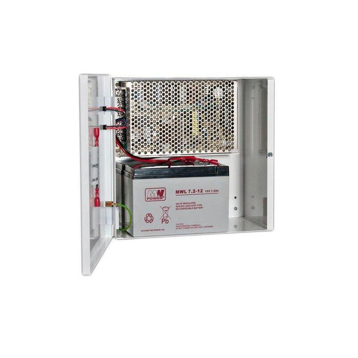 Fuente De Alimentación 24v - 4a Con Caja Y Espacio Para 2 Baterías De Respaldo De 7ah (No Incluidas)