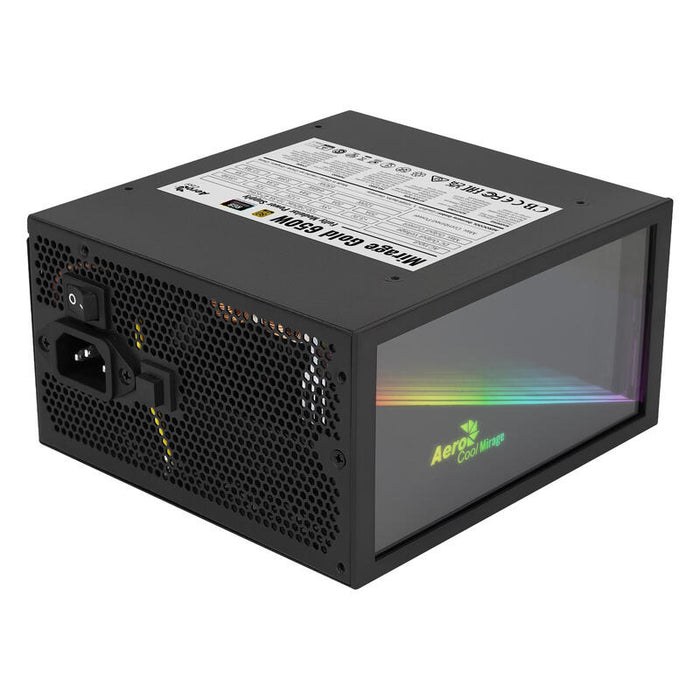 Fuente De Alimentación Aerocool Mirage Gold 650m 650w Ventilador 12cm 80 Plus Gold