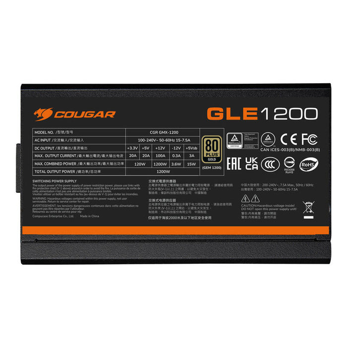 Fuente De Alimentación Cougar Fuente Ali. Gle 1200w