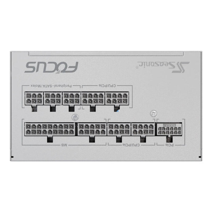 Fuente De Alimentación Seasonic Focus Gx-750 Atx3.0, Blanco, 1x 12vhpwr, 2x Pcie, Gestión De Cables, 750 Vatios Focus-Gx-750-V4-White
