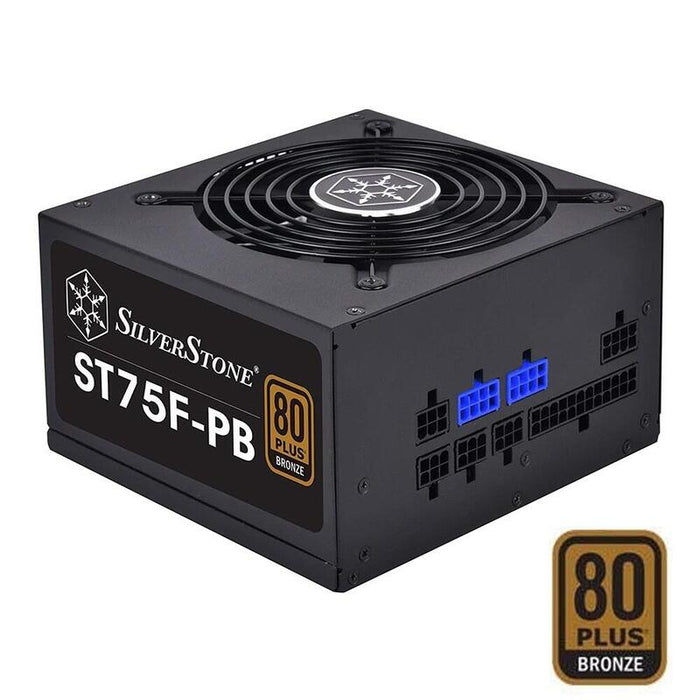 Fuente De Alimentación Silverston Sst-St75f-Pb Atx Psu Sst-St75f-Pb, 750w 80 Plus Bronze, Low Noise 120mm, Modular