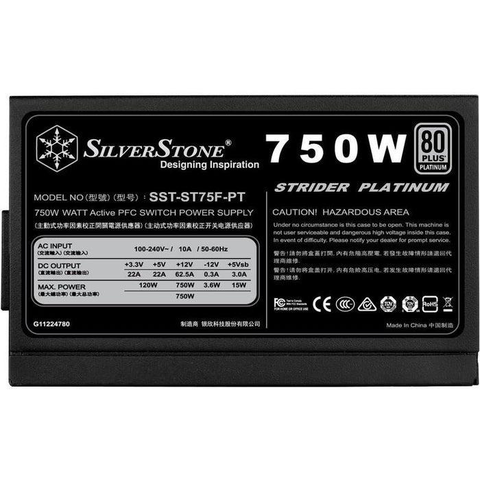 Fuente De Alimentación Silverstone 750w Sst-St75f-Pt V1.1,