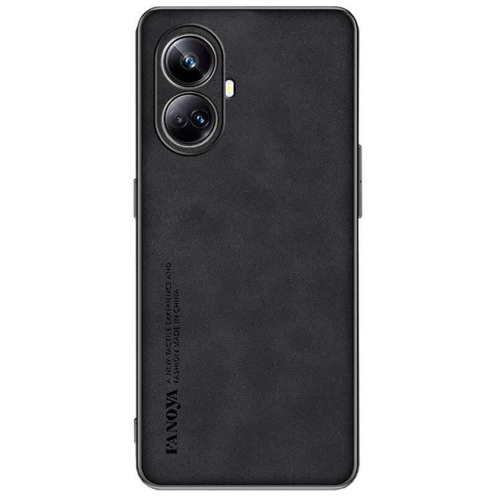 Funda De Cuero Pu Realme 10 Pro+ Negro