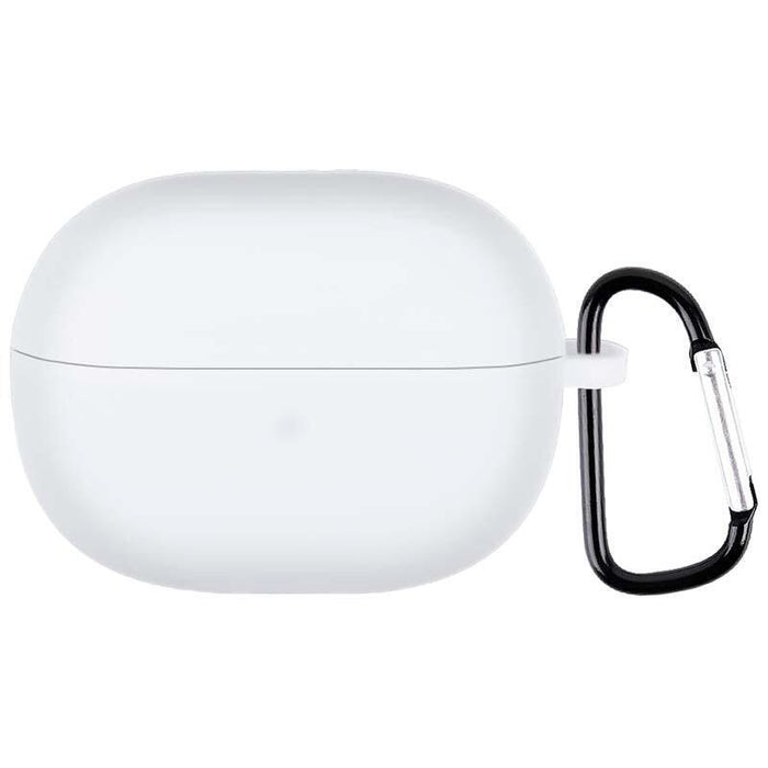 Funda De Silicona Con Mosquetón Para Xiaomi Redmi Buds 3 Lite Blanco