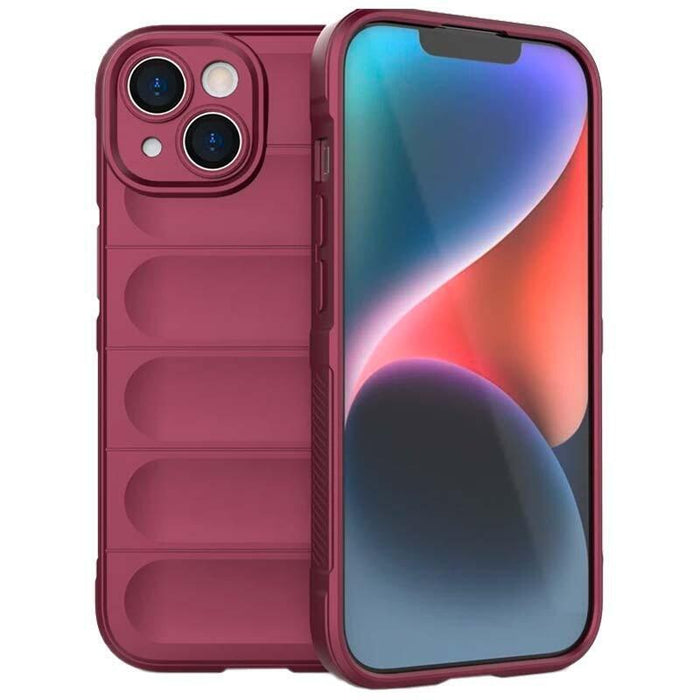 Funda De Silicona Wave Iphone 15 Plus Borgoña