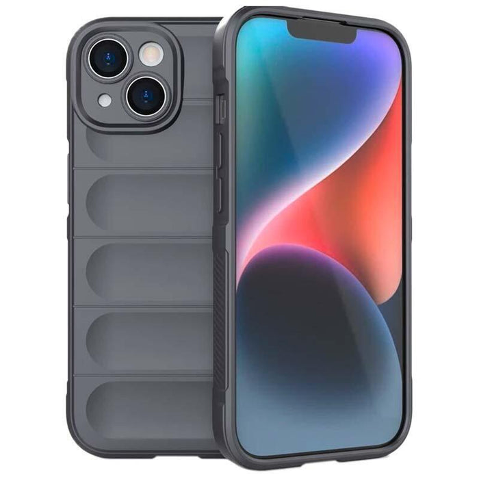 Funda De Silicona Wave Iphone 15 Plus Gris Oscuro