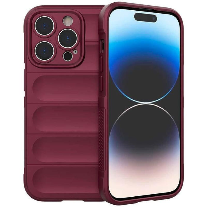 Funda De Silicona Wave Iphone 15 Pro Borgoña