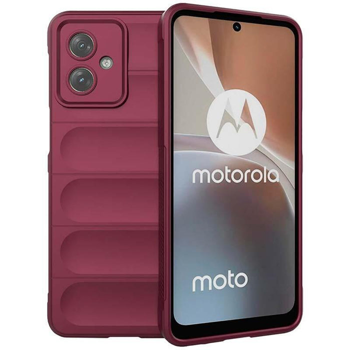 Funda De Silicona Wave Motorola Moto G54 Borgoña