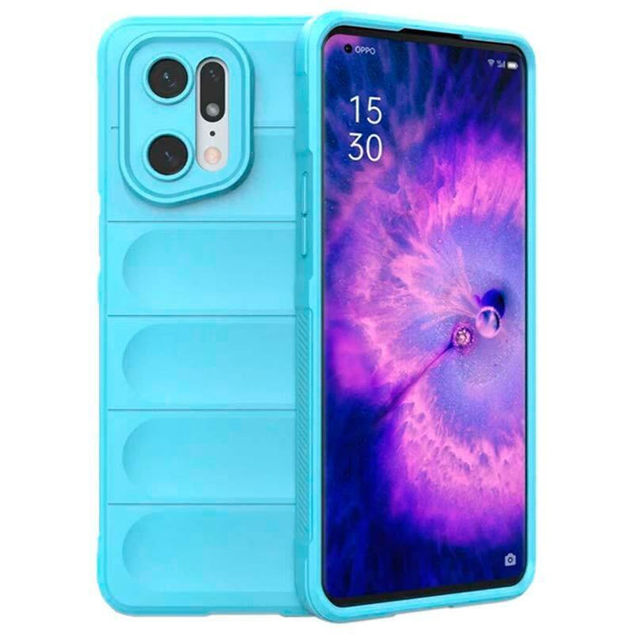 Funda De Silicona Wave Oppo Find X5 Pro 5g Azul Claro