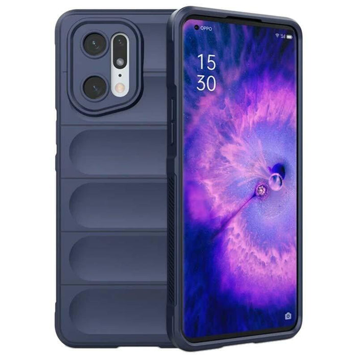 Funda De Silicona Wave Oppo Find X5 Pro 5g Azul Oscuro