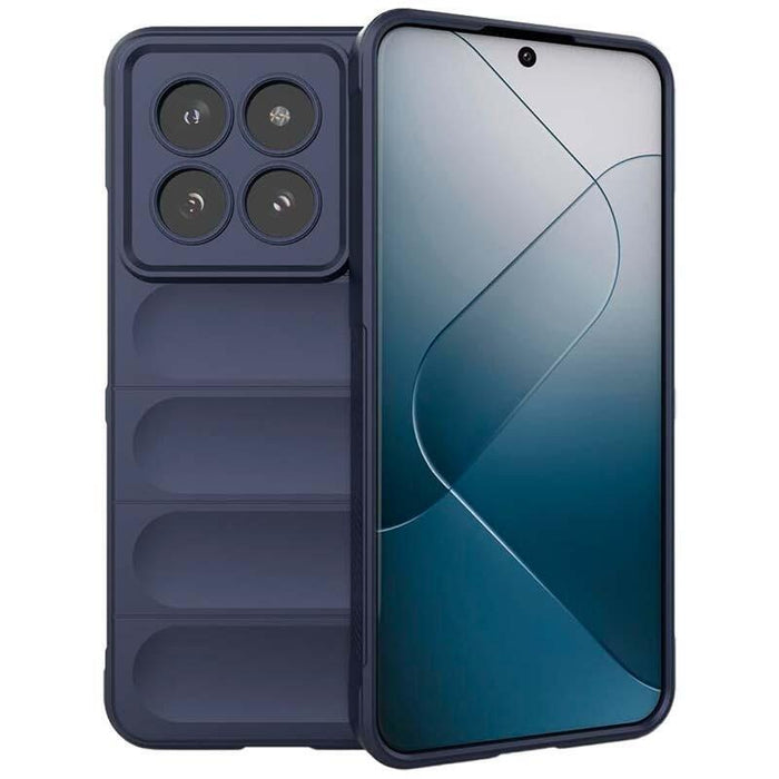 Funda De Silicona Wave Xiaomi 14 Azul Oscuro