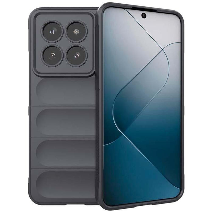 Funda De Silicona Wave Xiaomi 14 Gris Oscuro