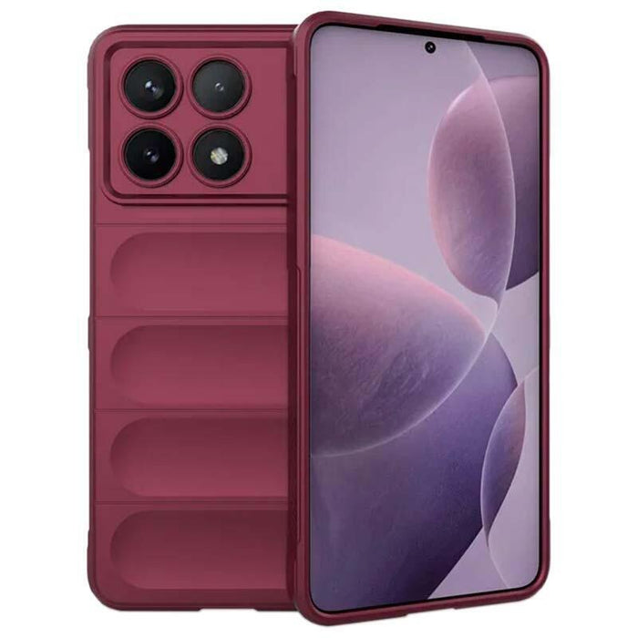 Funda De Silicona Wave Xiaomi Poco X6 Pro 5g Borgoña