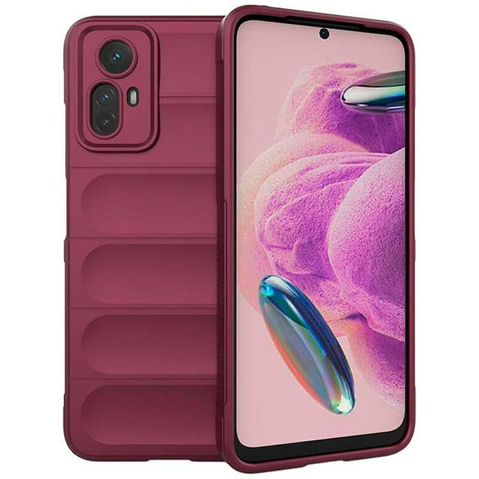 Funda De Silicona Wave Xiaomi Redmi Note 12s Borgoña