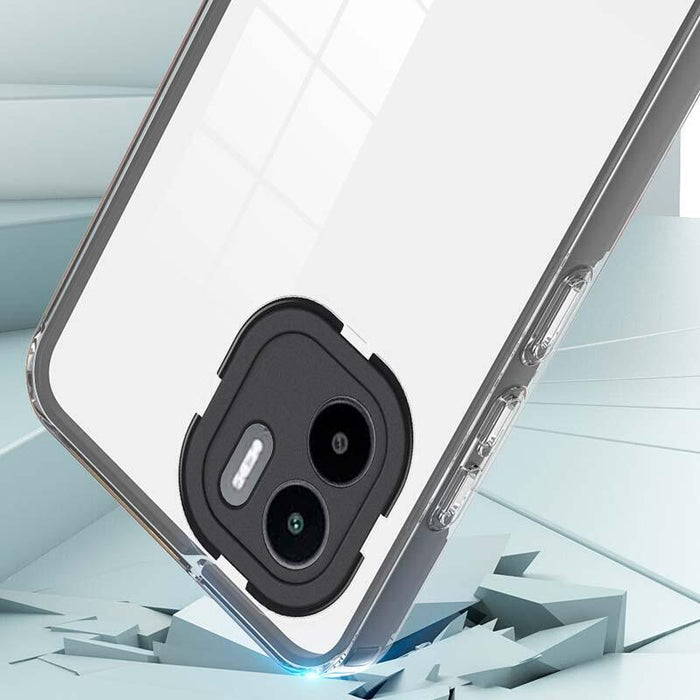 Funda De Silicona Xiaomi Redmi A1 / Redmi A2 Con Bumper Negro