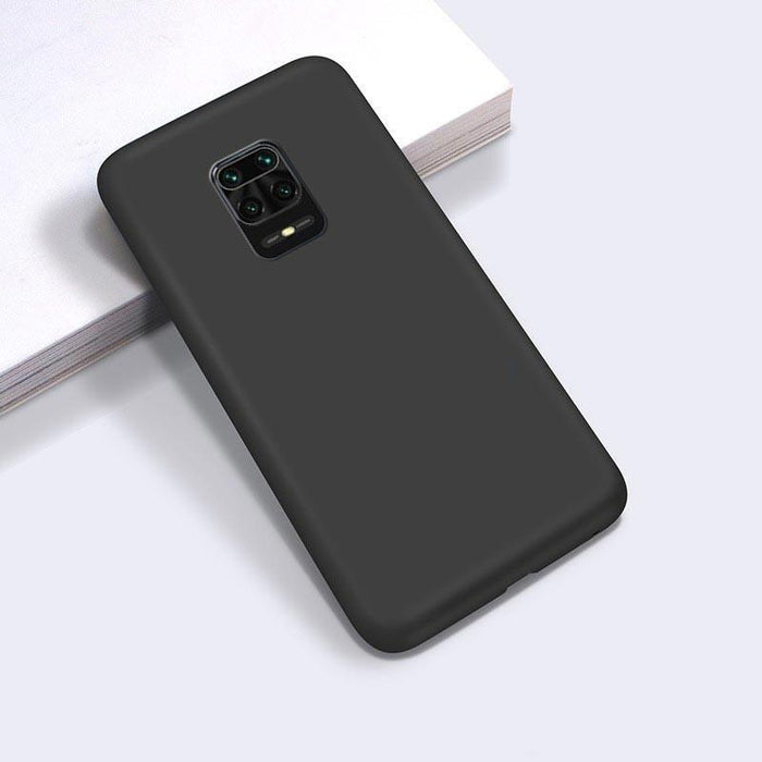 Funda De Silicona Xiaomi Redmi Note 9s / Note 9 Pro (Negro)
