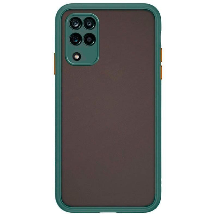 Funda Dual Mate Samsung Galaxy A12 A125 / A12 A127 / M12 Verde+Naranja