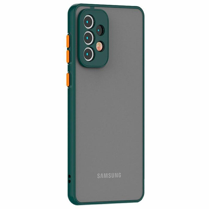 Funda Dual Mate Samsung Galaxy A13 A135 Verde+Naranja