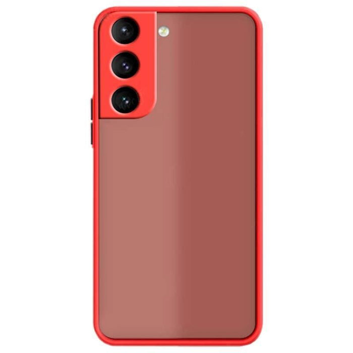 Funda Dual Mate Samsung Galaxy S21 Fe Rojo+Negro