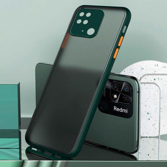 Funda Dual Mate Xiaomi Redmi 10a Verde+Naranja