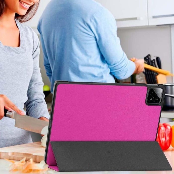 Funda Inteligente Xiaomi Pad 6s Pro 12.4 Con Soporte Morado