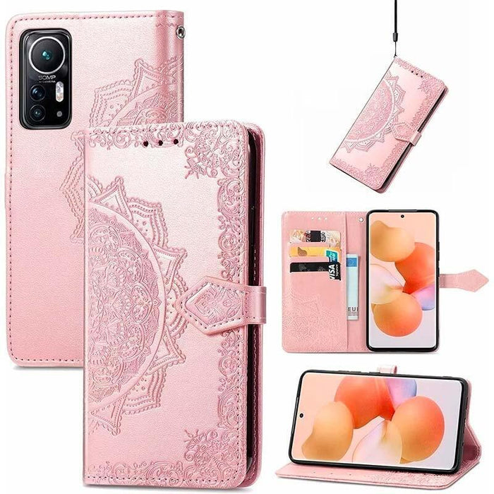 Funda Libro Mandala Xiaomi 12 / 12x Rosa