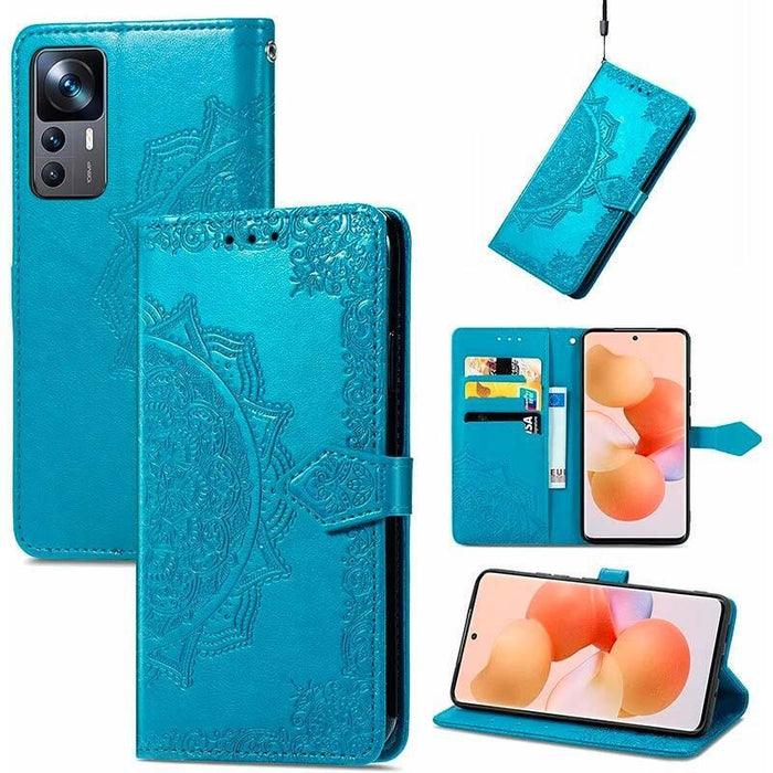 Funda Libro Mandala Xiaomi 12t Azul