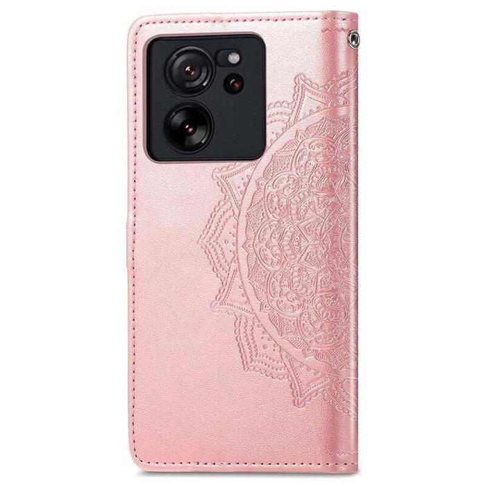 Funda Libro Mandala Xiaomi 13t / 13t Pro Rosa