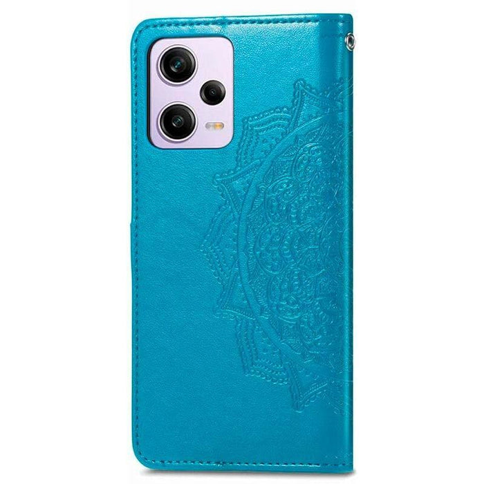 Funda Libro Mandala Xiaomi Poco X5 / Redmi Note 12 5g Azul