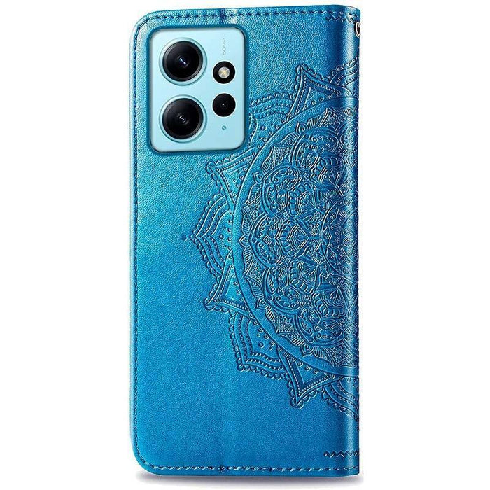 Funda Libro Mandala Xiaomi Redmi Note 12 4g Azul