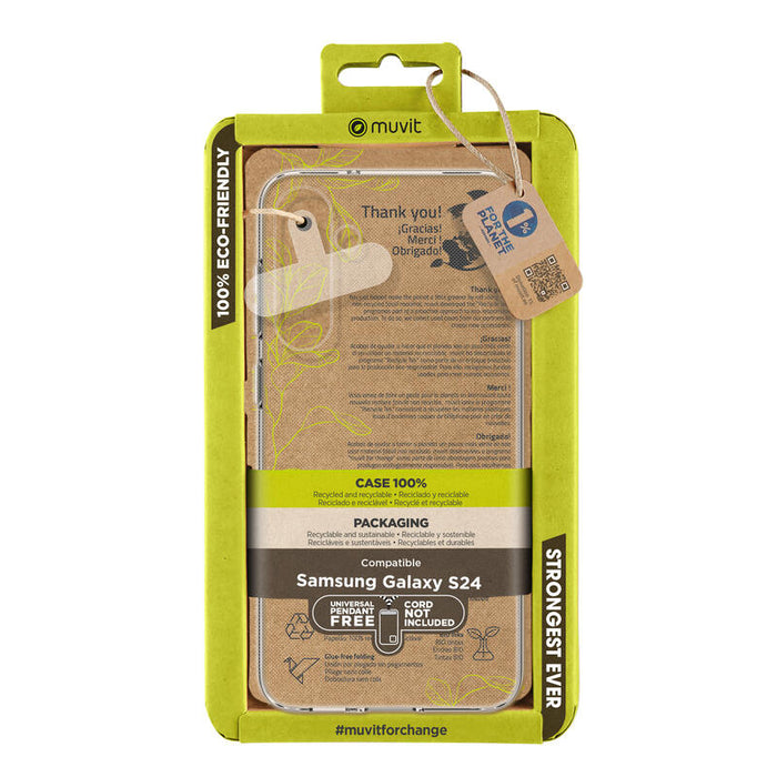 Funda Muvit Recycletek Para Samsung Galaxy S24 Transparente