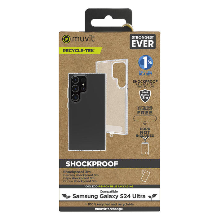 Funda Muvit Shockproof 2m Para Samsung Galaxy S24 Ultra Transparente