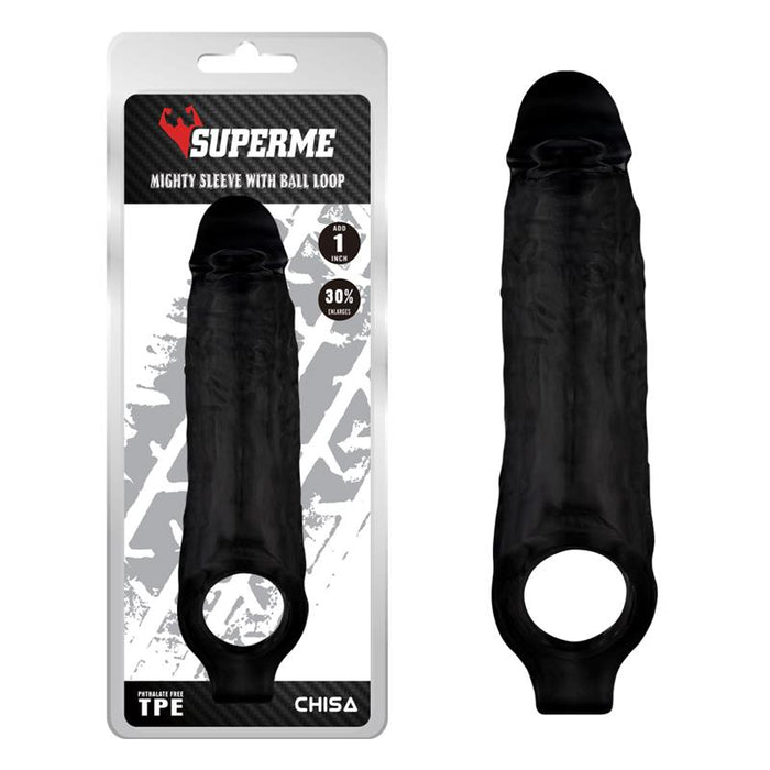 Funda Para El Pene Con Sujeción Para Los Testículos Mighty Negro