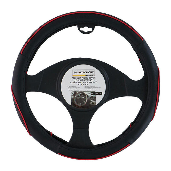 Funda Para Volante De 38 Cm Detalle Rojo Dunlop