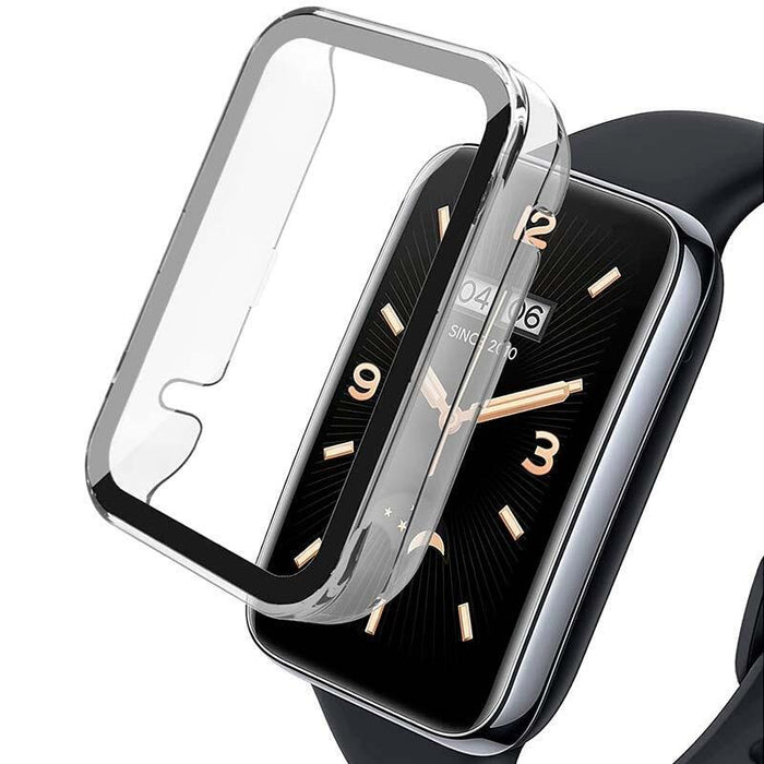 Funda Pc + Cristal Templado Xiaomi Mi Smart Band 7 Pro Transparente