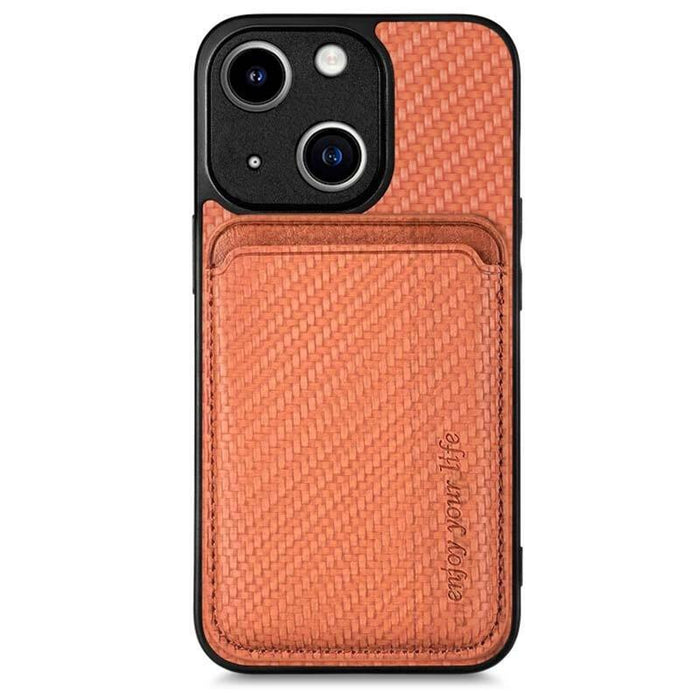 Funda Wallet Apple Iphone 15 Naranja Con Magsafe Y Cartera